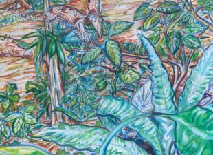 Jungle mural 2 detail 1